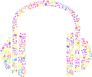 Musical Notes Headphone No Background