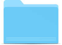 Blank Blue Folder
