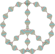 Prismatic Waves Peace Sign