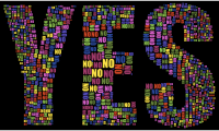 Yes And No Typography
