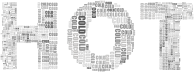 Hot And Cold Typography Grayscale