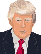 Donald Trump Portrait By Heblo
