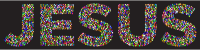 Colorful Jesus Typography 2