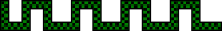 Divider - checked green snake shape