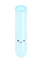 Kawaii test tube
