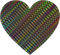 Prismatic Wavy Heart