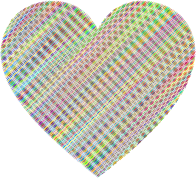Prismatic Wavy Heart No Background