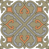 Elegant decorative tile