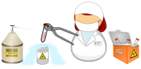 Cryogenic facility worker