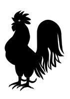 rooster silhouette