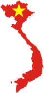 Vietnam Map Flag