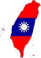 Taiwan Map Flag