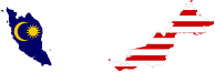 Malaysia Map Flag With Stroke
