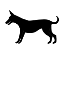 dog silhouette2