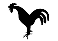 rooster silhouette2