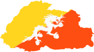 Bhutan Map Flag