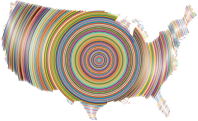 Prismatic United States Concentric Circles 2