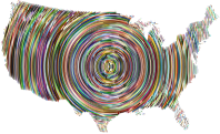 Prismatic United States Concentric Circles 5