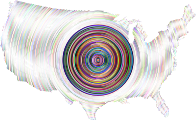 Prismatic United States Concentric Circles 6