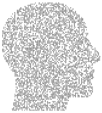 Binary Man Head