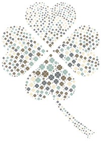 Four Leaf Clover Fractal No Background