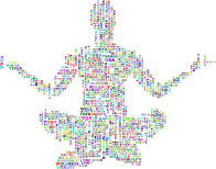 Yoga Pose Word Cloud Prismatic