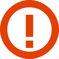 Small warning icon