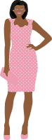 Pink Dress Lady