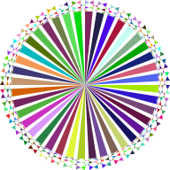 Prismatic Checkered Sunburst Mandala