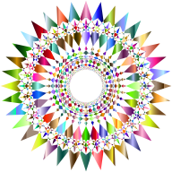 Prismatic Decorative Checkered Star 2 No Background