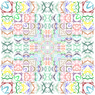 Prismatic Abstract Tribal Style Design No Background