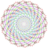Abstract Prismatic Vortex No Background