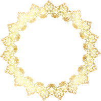 Gold Abstract Elegant Frame No Background