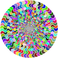 Prismatic Zig Zag Illusion Vortex