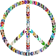 Psychedelic Tire Treads Peace Sign
