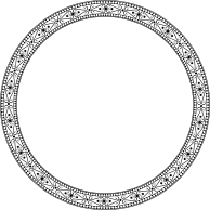 Decorative Ornamental Round Frame