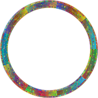 Prismatic Decorative Ornamental Round Frame