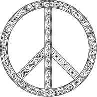 Decorative Ornamental Peace Sign