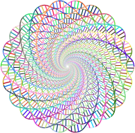 Prismatic DNA Helix Vortex 2 No Background