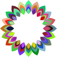 Prismatic Abstract Blossom