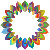 Prismatic Abstract Blossom 2