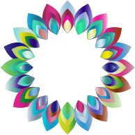 Prismatic Abstract Blossom 3
