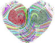 Prismatic Fingerprint Heart