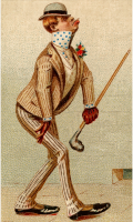 Cigarette card - Bowery