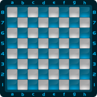 Chessboard Glossy Squares - Light Blue