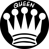 Chess Piece with Name - White Queen