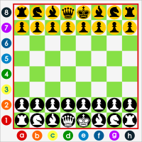 Wall Chessboard Model - With Pieces