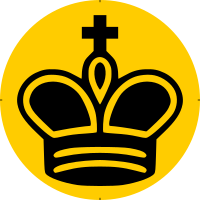 Chess Piece Symbol – Black King – Rey Negro