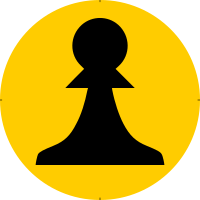 Chess Piece Symbol – Black Pawn – Peón Negro