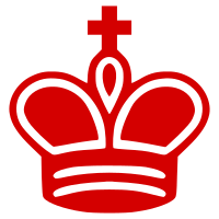 Chess Piece Silhouette - Red King / Rey Rojo